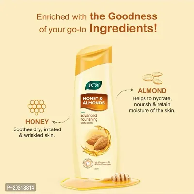 Joy Honey  Almonds Advanced Nourishing Body Lotion (600ml) | With Vitamin E  Natural Sunscreen | (PC OF 2)-thumb4