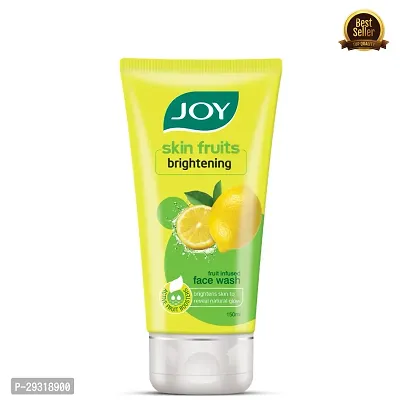 Joy Skin Brightening Lemon Face Wash (150ml) | With Vitamin C For Naturally Glowing Skin | For Men  Women (PC OF 1)-thumb0