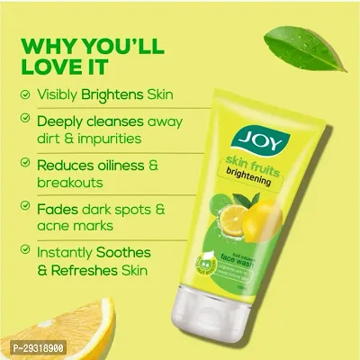 Joy Skin Brightening Lemon Face Wash (150ml) | With Vitamin C For Naturally Glowing Skin | For Men  Women (PC OF 1)-thumb5