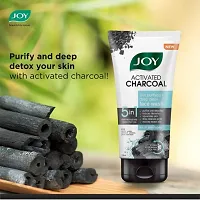 Joy Charcoal Face Wash for Oil Control  Dirt Removal (450ml) | Fights Pollution, Blackheads, Acne  Pimples | Activated Charcoal (PC OF 3)-thumb3