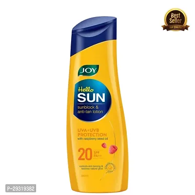 Joy Anti Tan Sunscreen Body Lotion with SPF 20 PA++ (300ml) | Moisturizes and Controls Tanning along with Sun Protection | (PC OF 1)-thumb0