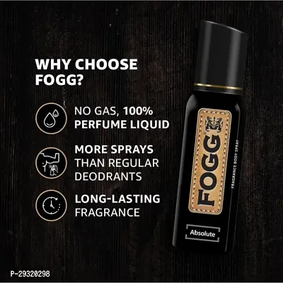 FOGG Fantastic Absolute No Gas Deodorant For Men, Long Lasting Perfume Body Spray (150ml) | For Mens (PC OF 1)-thumb2