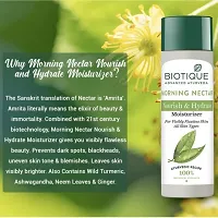 Biotique Morning Nectar Flawless Skin Moisturizer (380ml) l Prevents Dark spots, Blackheads and Blemishes | For Men  Women (PC OF 2)-thumb4