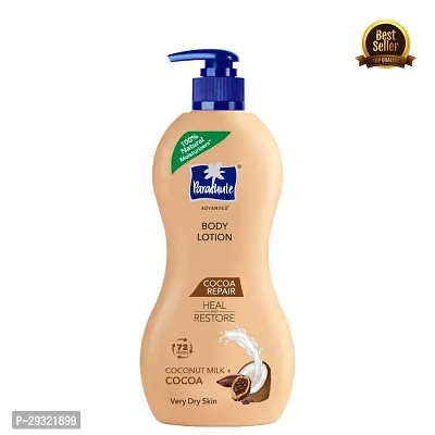 Parachute Advansed Cocoa Repair Body Lotion , Intense Moisture, (400ml) | Pure Coco Milk, 100% Natural, 72h Moisturisation-thumb0