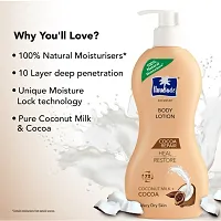 Parachute Advansed Cocoa Repair Body Lotion , Intense Moisture, (400ml) | Pure Coco Milk, 100% Natural, 72h Moisturisation-thumb3