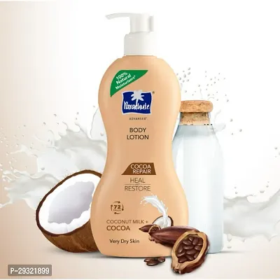 Parachute Advansed Cocoa Repair Body Lotion , Intense Moisture, (400ml) | Pure Coco Milk, 100% Natural, 72h Moisturisation-thumb5