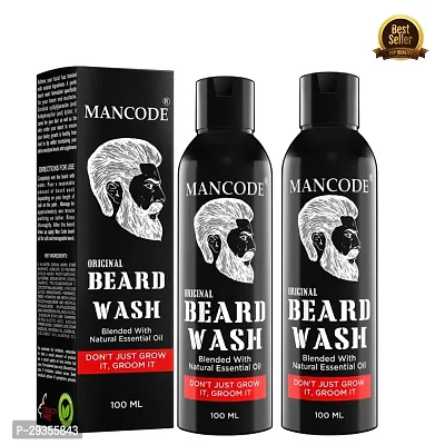 Mancode Beard Wash (200ml) Pack Of 2-thumb0