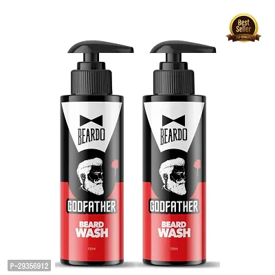 Beardo Godfather Beard Wash for men, (200ml) Pack Of 2