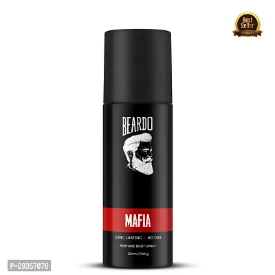 Beardo Mafia Perfume Body Spray, (120ml) | Strong  Long Lasting Deo For Men | Oriental, Woody Notes | Deodorant Body Spray Perfume (PC OF 1)-thumb0