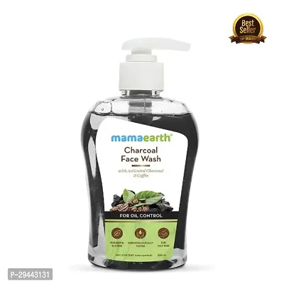 Mamaearth Charcoal Face Wash with Activated Charcoal  Coffee for Oil Control (250ml) | For Oil  Acne Control | For Men  Women (PC OF 1)-thumb0