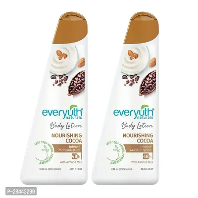 Everyuth Naturals Body Lotion Nourishing Cocoa (400ml) | Long Lasting, Quick Absorption, Non Sticky | For Men  Women (PC OF 2)-thumb0