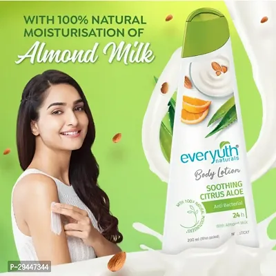 Everyuth Natural's Body Lotion Soothings Citrus Aloe (200ml) |  Long Lasting, Quick Absorption, Non Sticky | For Men  Women (PC OF 1)-thumb4