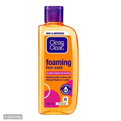 Clean  Clear Foaming Facewash for Oily Skin, Brown, (150ml) | For Hydrated  Oily Skin | For Women (PC OF 1)