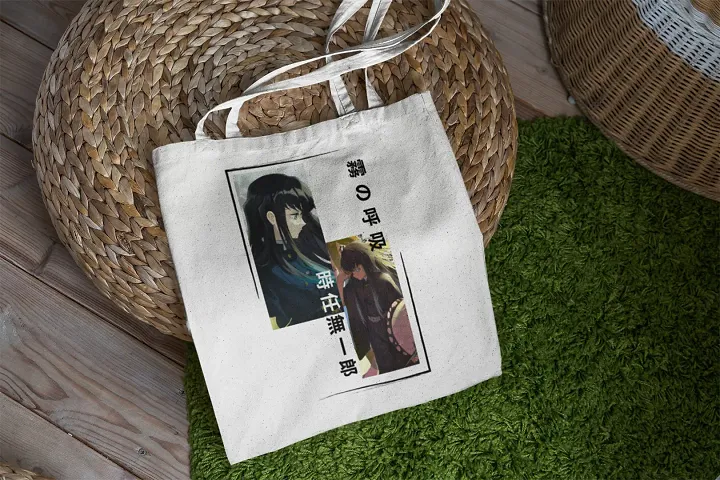 Demon Slayer Tote featuring hashira obanai iguro -Anime Tote Bag