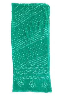 Art Silk Bandhnai Dupattas Neck Scarf Fashionable Stole - For Girls Women's Free size- 2.25 meters-thumb1