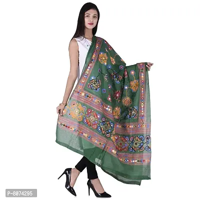 Dupatta Full Embroidered Dupatta Kutch Special Hand Embroidered Dupatta Stoles For Girls/Women Indian Dupatta-thumb2