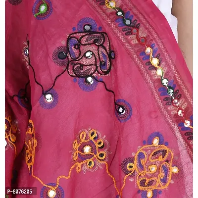 Dupatta Full Embroidered Dupatta Kutch Special Hand Embroidered Dupatta Stoles For Girls/Women Indian Dupatta-thumb3