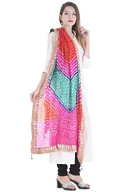 Designer Art Silk Bandhani Art Silk Dupatta Hizab Wrap Stole-thumb2