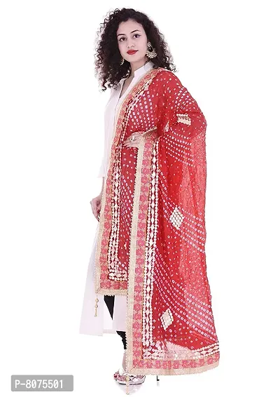 Bandhej Art silk gotta patti work dupatta-thumb3