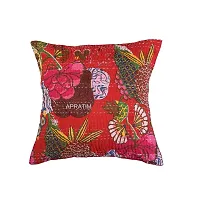 Apratim Cotton Kantha Cushion Cover / Pillow Cover Set of 5 Size 16x16 inch-02-thumb3