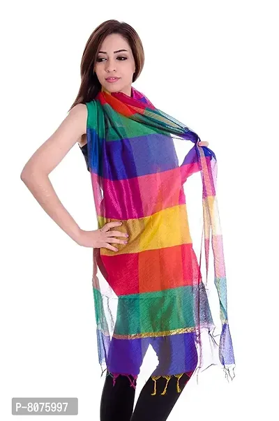 Apratim Tissue multicolored dupatta-thumb3