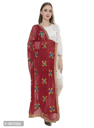 Chiffon phulkari dupatta-thumb2