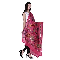 Indian Woman Cotton Handmade Kutch Work Embroidery Sequence Work Dupatta-thumb2