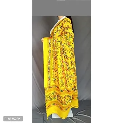 Dupatta Full Embroidered Dupatta Kutch Special Hand Embroidered Dupatta Stoles For Girls/Women Indian Dupatta-thumb3