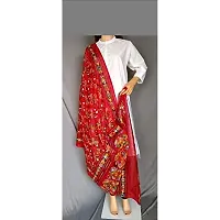 Dupatta Full Embroidered Dupatta Kutch Special Hand Embroidered Dupatta Stoles For Girls/Women Indian Dupatta-thumb1