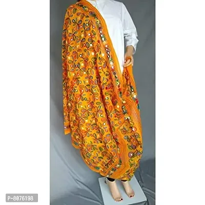 Dupatta Full Embroidered Dupatta Kutch Special Hand Embroidered Dupatta Stoles For Girls/Women Indian Dupatta-thumb2