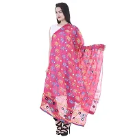 APRATIM Women's Cotton Embroidery and Mirror Work Dupatta Stoles (Kutch-09, Pink, 2.25 m)-thumb3