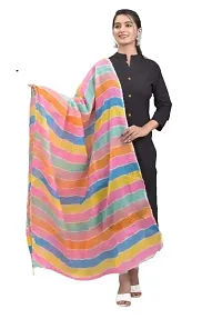 Apratim Kota Doria Women's/Girls Stylish Tradition Leheriya Print Dupatta-02-thumb3