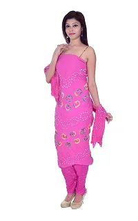 Apratim Cotton Women Dress Material Pink Color Size Free Size-thumb2