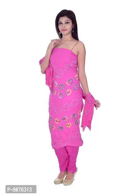 Apratim Cotton Women Dress Material Pink Color Size Free Size-thumb3