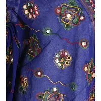 Traditional Design Cotton Long Women's Kutch Embroidery Work Cotton Dupatta Floral Stole Veil Stole Hijab Sarong-thumb4