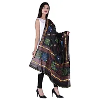 Traditional Design Cotton Long Women's Kutch Embroidery Work Cotton Dupatta Floral Stole Veil Stole Hijab-thumb3