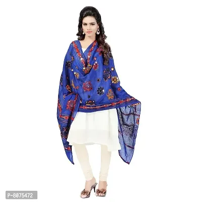 Apratim Women Ethnic Kutch Work Printed Cotton Dupatta 2.3 Mtr.-thumb0