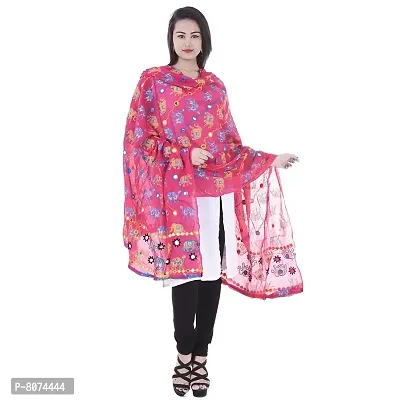 Indian Style Handmade designer Cotton Sequence Work Dupatta-thumb0