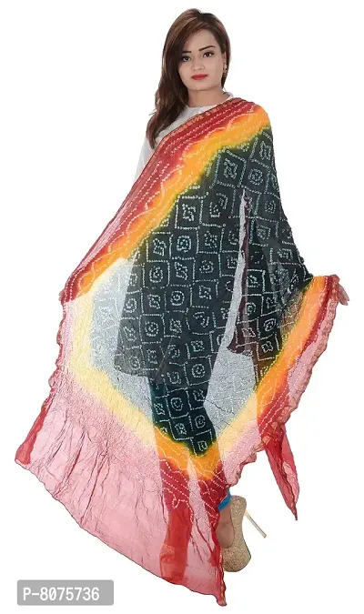 APRATIM Women's Art Silk Dupatta (Multi-Coloured)