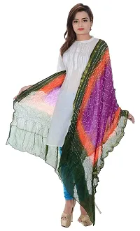 APRATIM Women's Art Silk Dupatta (Multi-Coloured)-thumb1