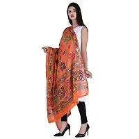 Indian Woman Cotton Handmade Kutch Work Embroidery Dupatta-thumb2