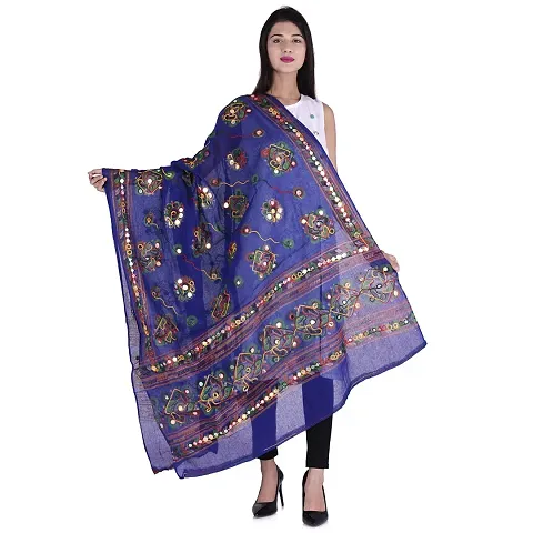 Generic Dupattas (Kutch-Work-Dupatta-05003_White_Free Size)