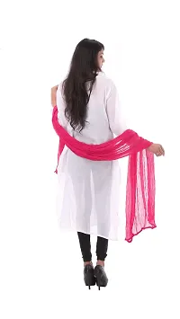 Apratim Women Poly Chiffon Solid Plain Dupattas-thumb3