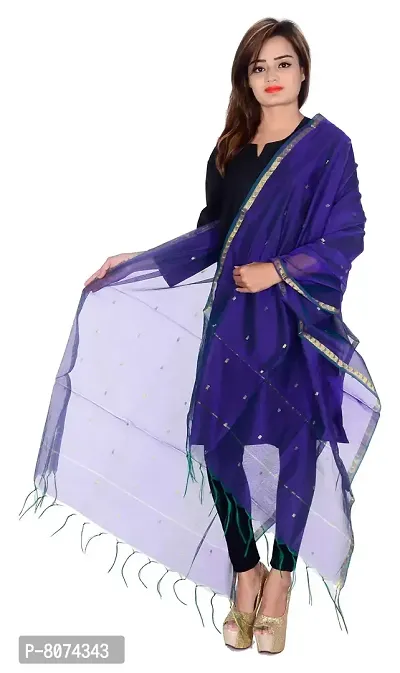 Apratim Women's Dupatta (Blue)-thumb2