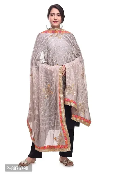 Apratim Art Silk Women's/Girls Bandhani Bandhej Dupatta/Stole/Chunni