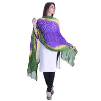 Funtastic Art Silk Bandhani Art Silk Dupatta Hizab Wrap Stole-thumb3