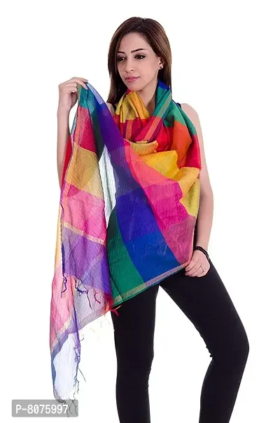 Apratim Tissue multicolored dupatta-thumb2