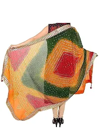 Apratim Art Silk Women Party Wear Bandhani Dupatta Multi Color Size 2.25 Meter-thumb1