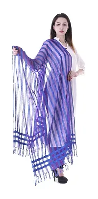 Apratim Women's Silk Dupatta (Blue)-thumb1