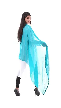 Apratim Women Poly Chiffon Solid Plain Dupattas-thumb2